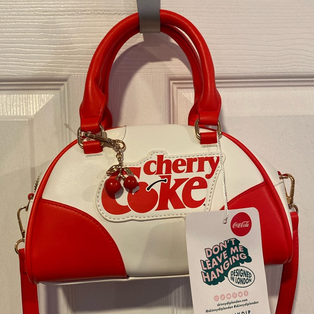 BNWT SKINNYDIP CHERRY COKE Viral Bowler Satchel Bag